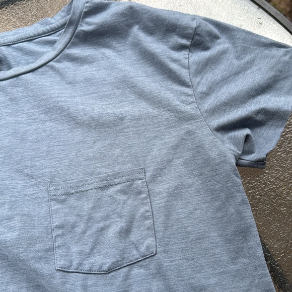 Vouri Casual Blue T-Shirt with Pocket - Picture 3 of 5